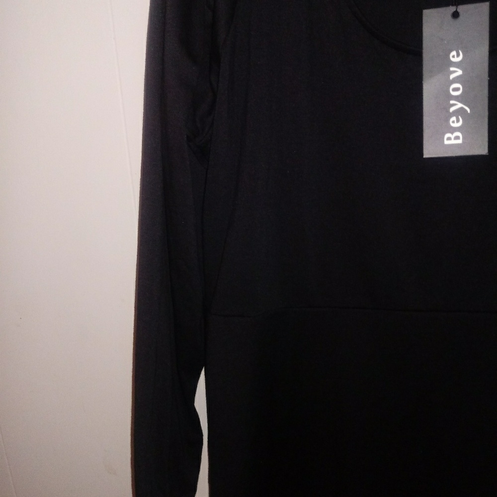 Beyove Dress Black 3/4 Sleeves - Picture 8 of 8
